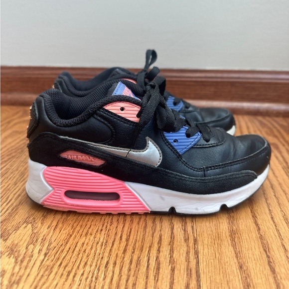 Nike Air Max 90 Shoes Girls 1Y Metallic - Picture 1 of 8